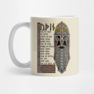 Odin - Hiberno Norse style - based on the Book of Kells Mug